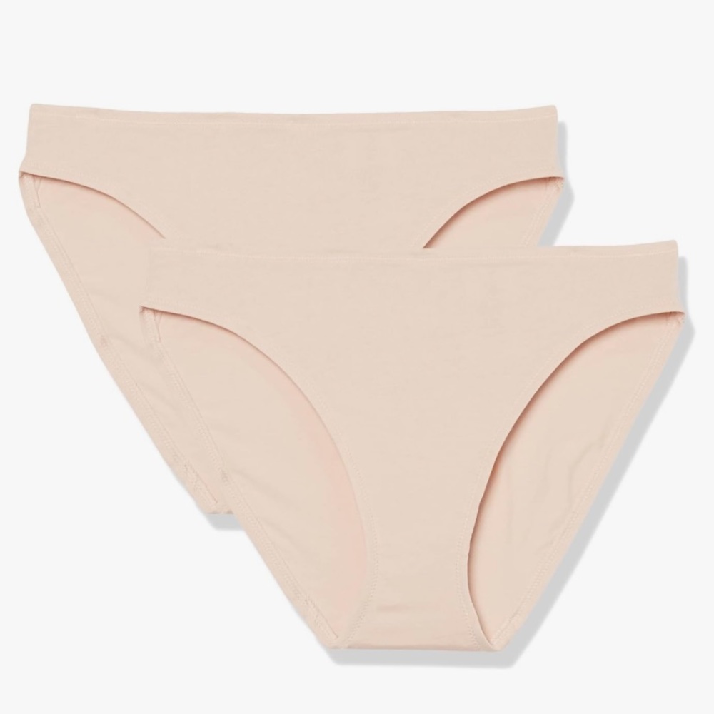 Amazon Aware Women's Super Soft Cotton Bikini Brief Underwear, Pack of 2 NWT